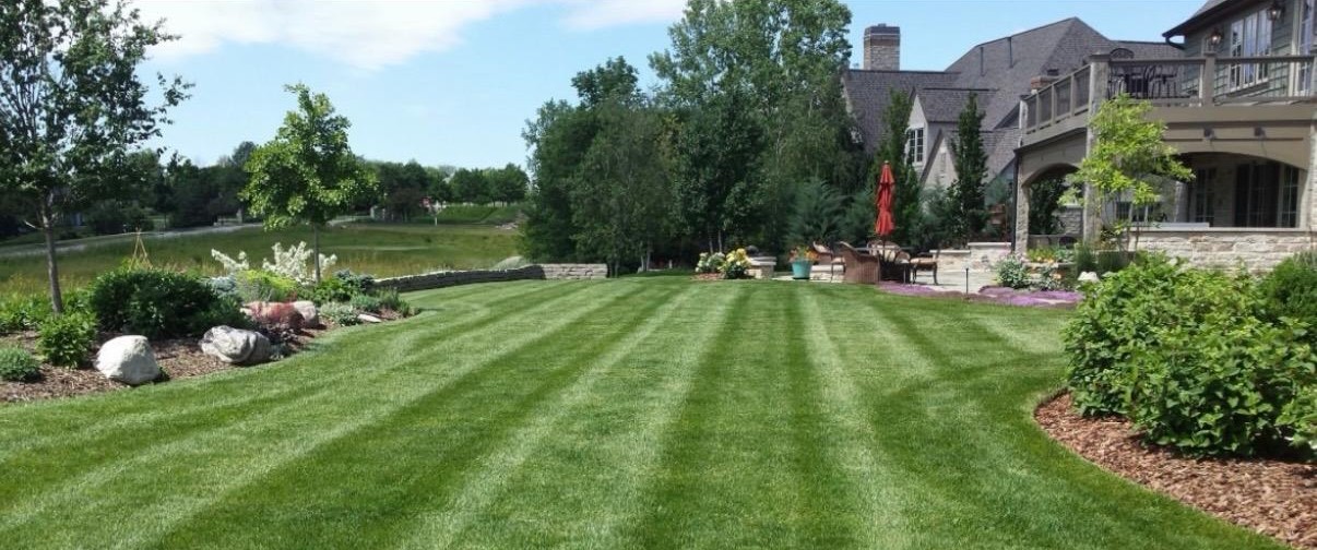 Large residential lawn management